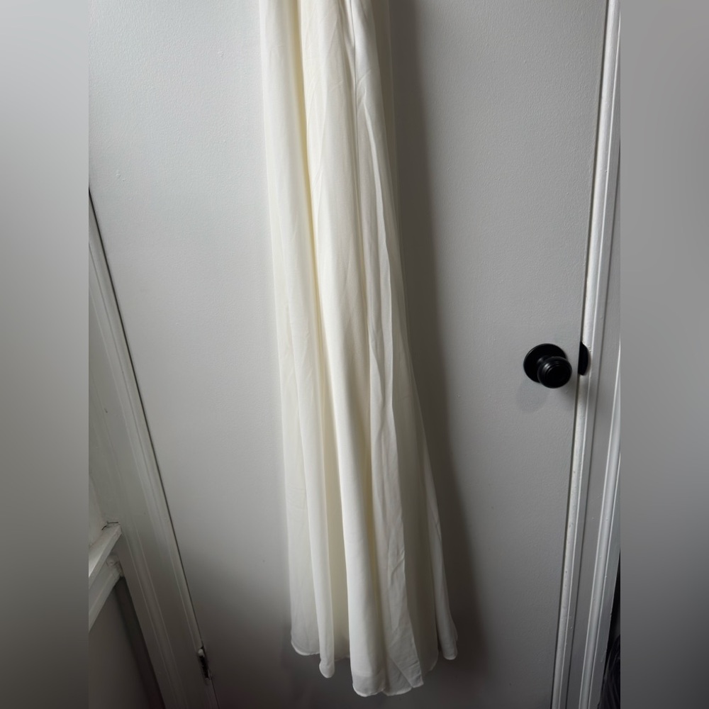 Show Me Your MuMu Godshaw Goddess White Maxi Dress Sz L - Picture 3 of 12